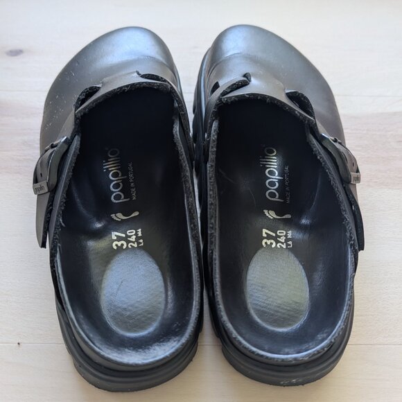 Birkenstock Papillio Boston Chunky Clog Leather Upper - Picture 7 of 7